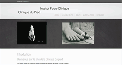 Desktop Screenshot of clinique-du-pied.fr