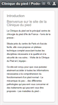 Mobile Screenshot of clinique-du-pied.fr