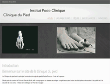 Tablet Screenshot of clinique-du-pied.fr